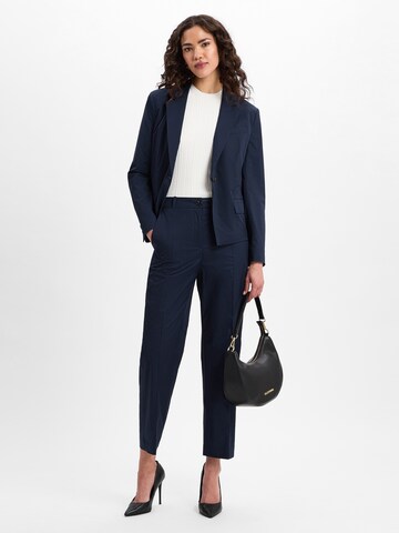 BOSS Tapered Trousers with creases ' Tecarino ' in Blue