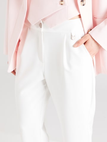 Gang Tapered Pleat-Front Pants 'STELLA' in White