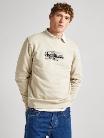 Pepe Jeans Sweatshirt 'Robinson' in Beige: predná strana