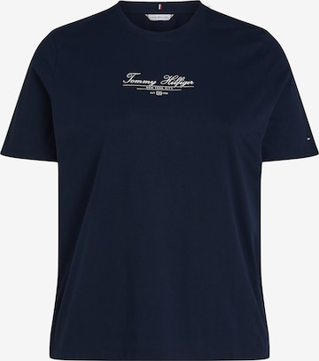 Maglietta di Tommy Hilfiger Curve in blu: frontale