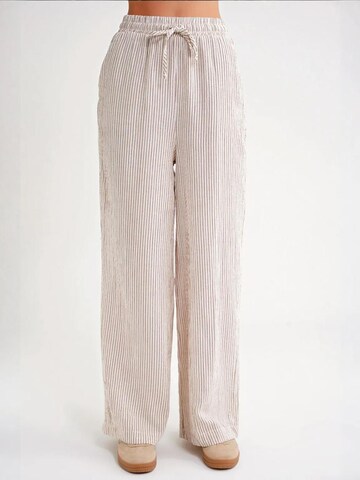 Wide leg Pantaloni di MixRay in marrone: frontale