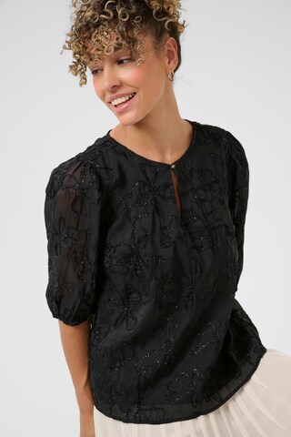 Cream Bluse in Schwarz