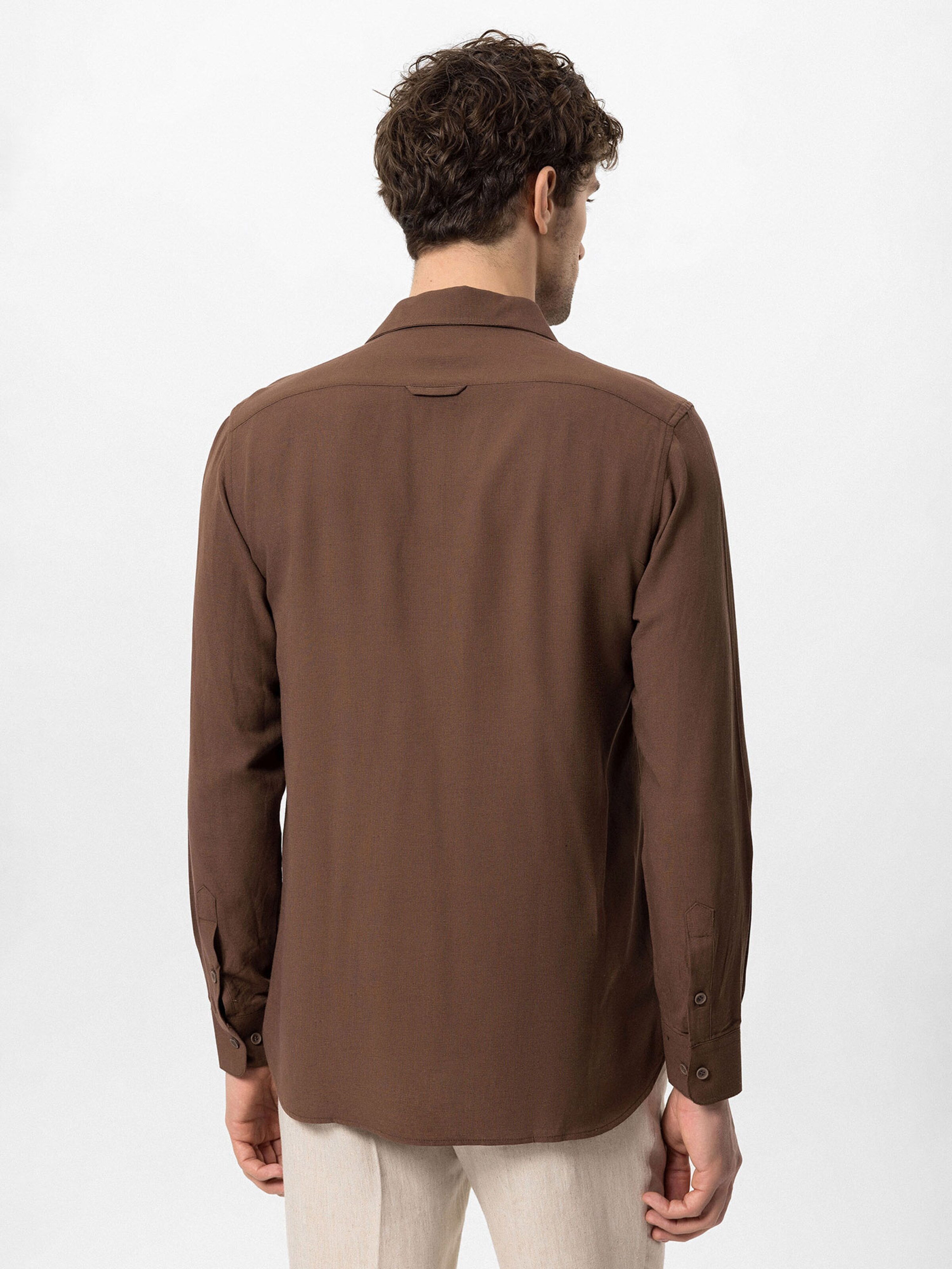 Antioch Regularny krój Koszula w kolorze brązowy
