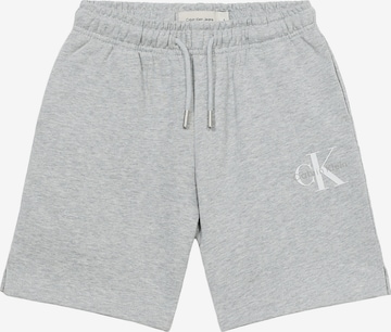 Calvin Klein Jeans Широка кройка Панталон в сиво: отпред