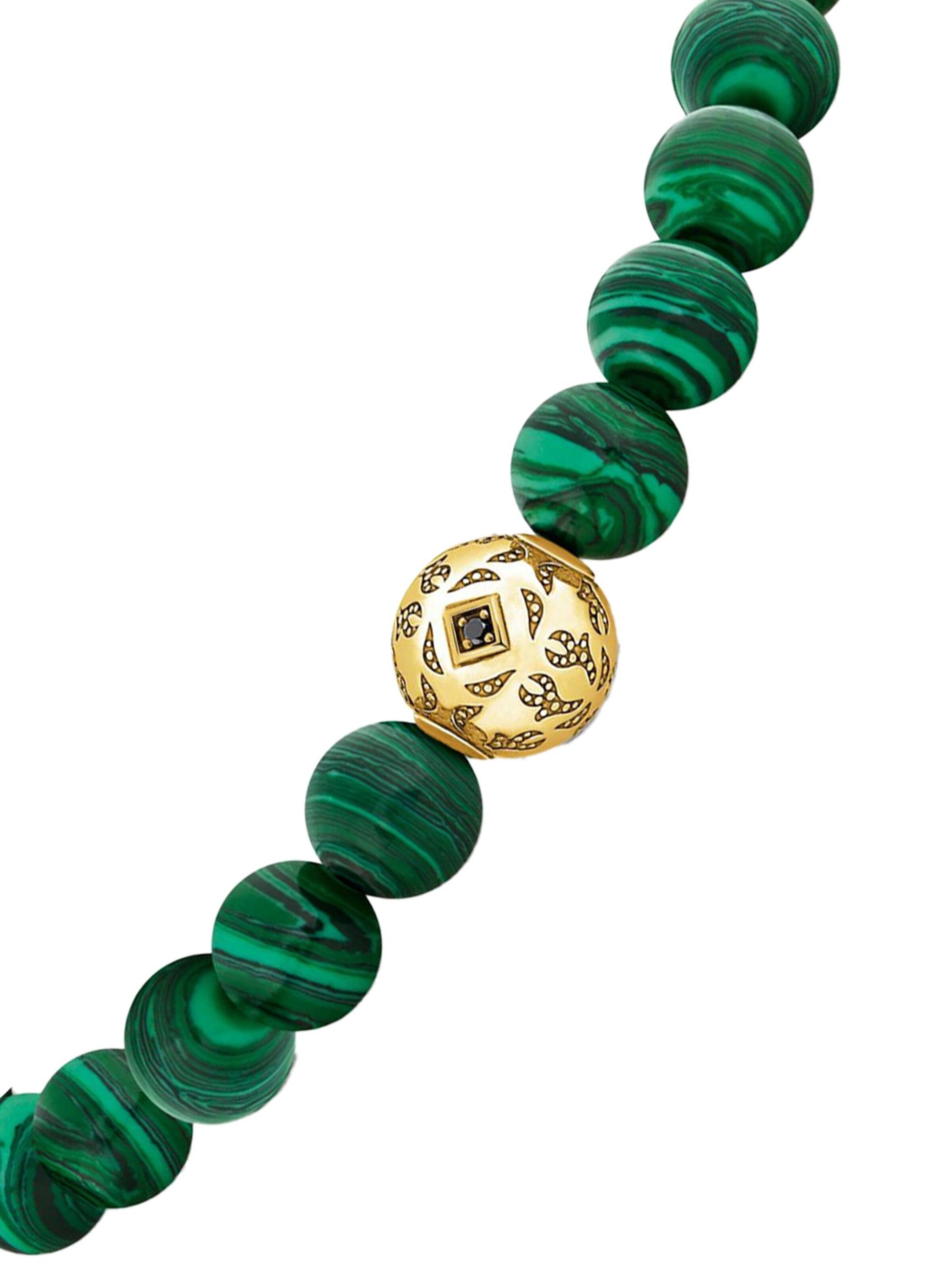 Bracelet 'Armband Malachit Grün' Thomas Sabo en vert