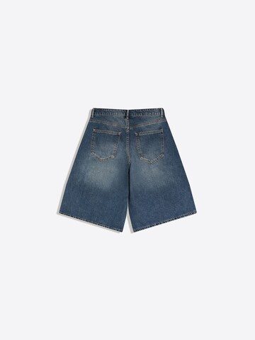 BershkaBaggy Traperice - plava boja