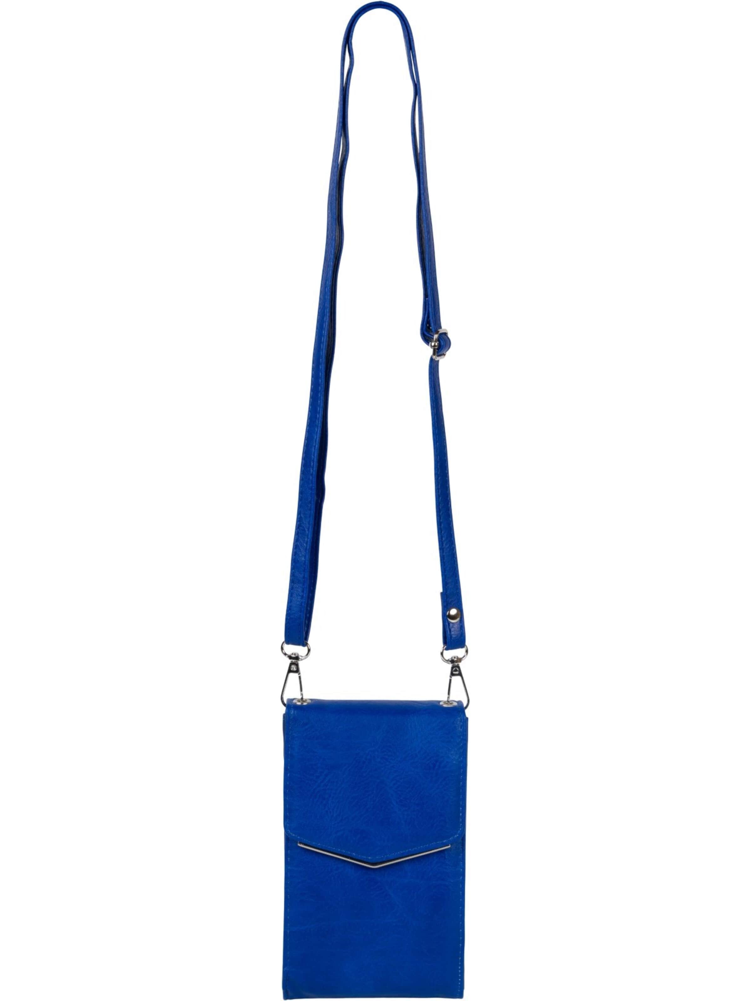 styleBREAKER Umhängetasche 'Mini Handy Umhängetasche'‌‌‌‌‌‌ in Blau: Vorderseite