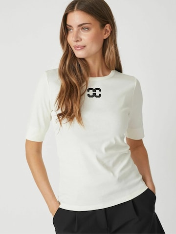 T-shirt 'Granny' co'couture en blanc : devant