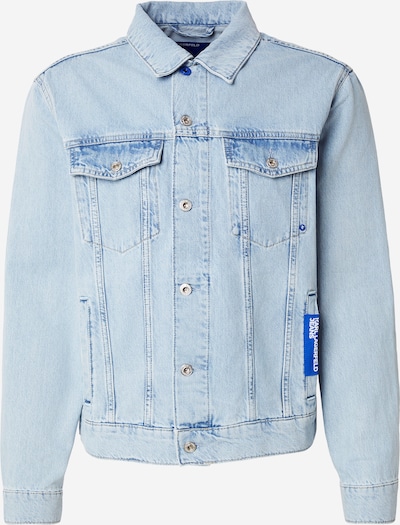 Demisezoninė striukė iš KARL LAGERFELD JEANS, spalva – šviesiai mėlyna, Prekių apžvalga