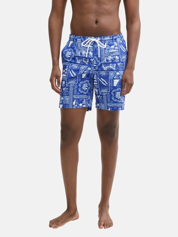 TOM TAILOR DENIM Zwemshorts in Blauw: voorkant