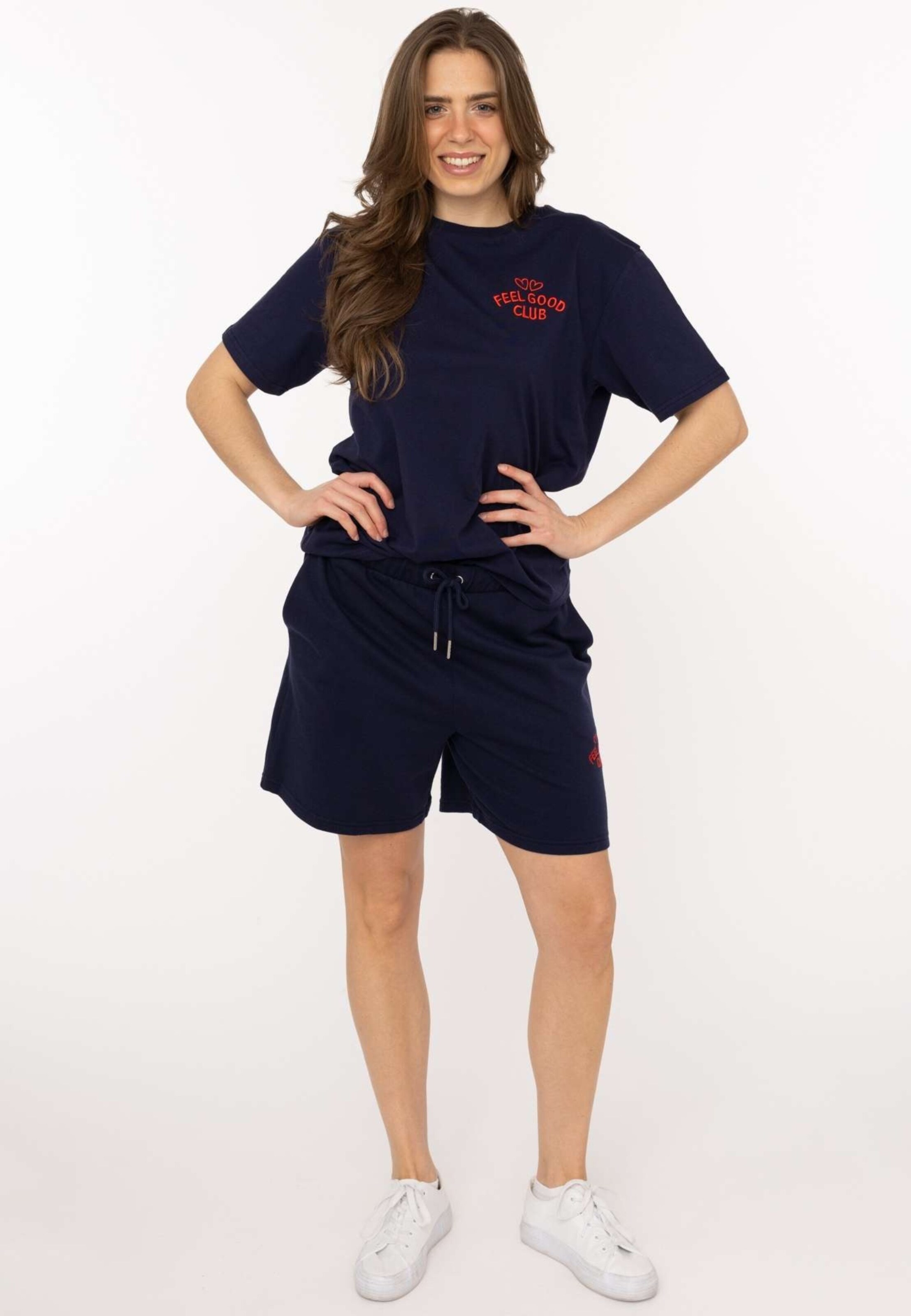 T-shirt Zwillingsherz en bleu
