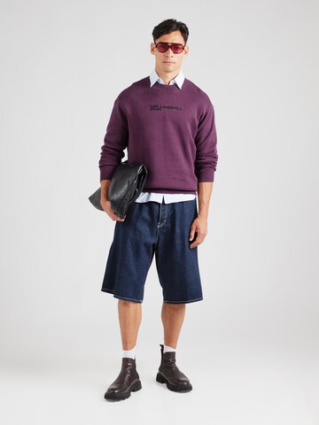 KARL LAGERFELD JEANS Pullover in Lila