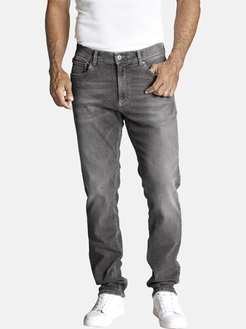 Jan Vanderstorm Loose fit Jeans ' Wallner ' in Grey: front