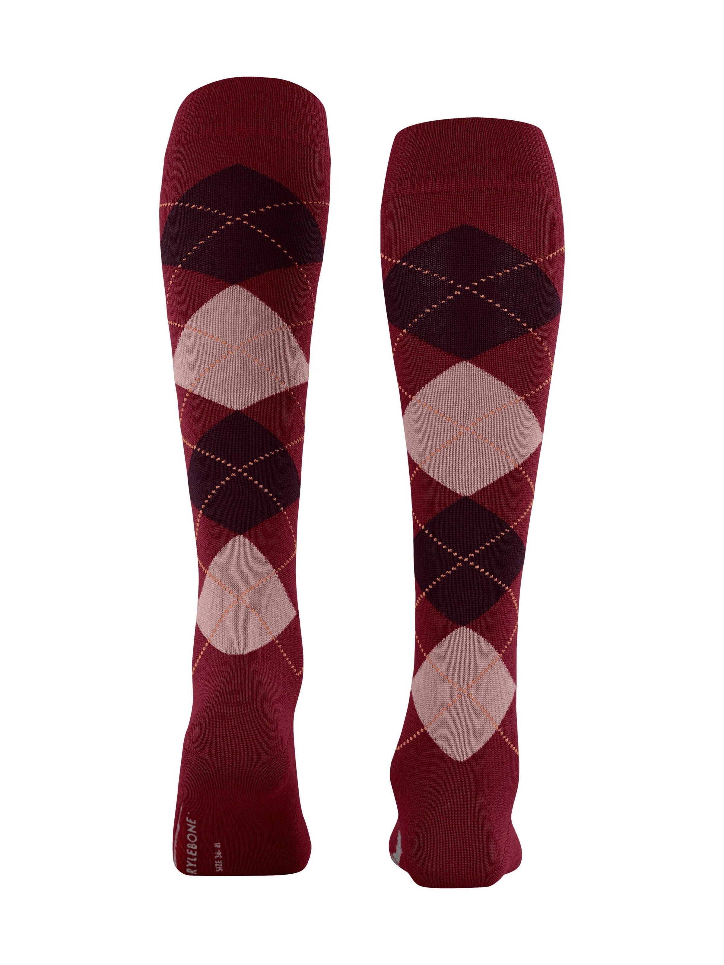 BURLINGTON Over the Knee Socks 'Marylebone' in Red