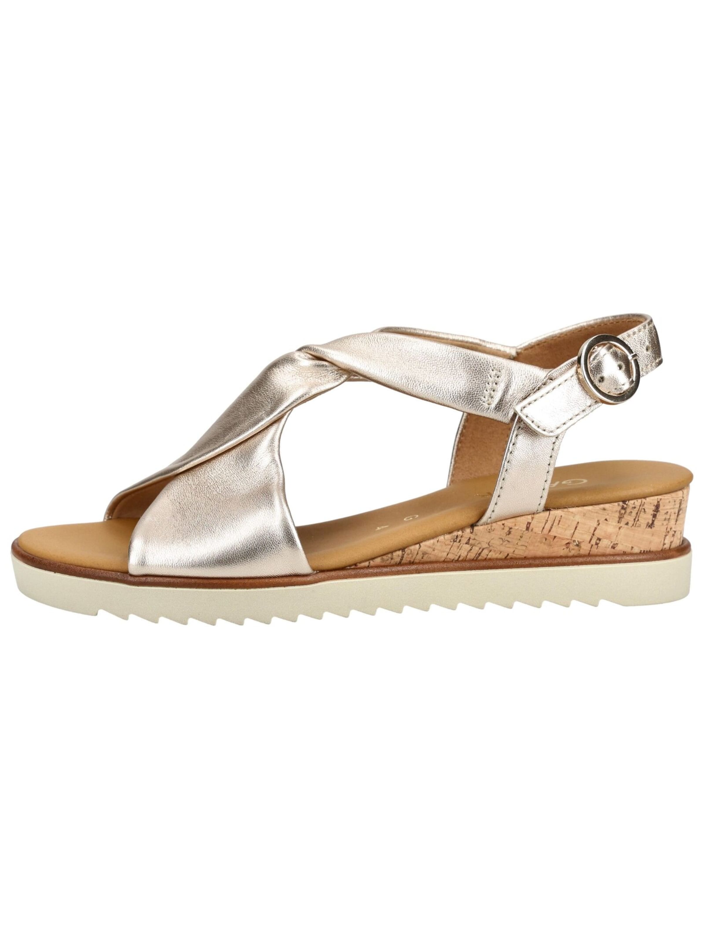 GABOR Sandalen met riem in Goud