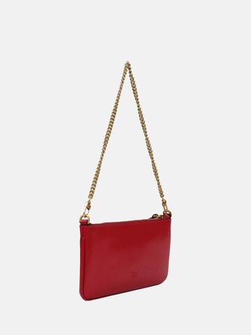 PINKO - Bolso de mano 'PINKO NEW HORIZONTAL FLAT VITELLO SETA BORSA' en rojo