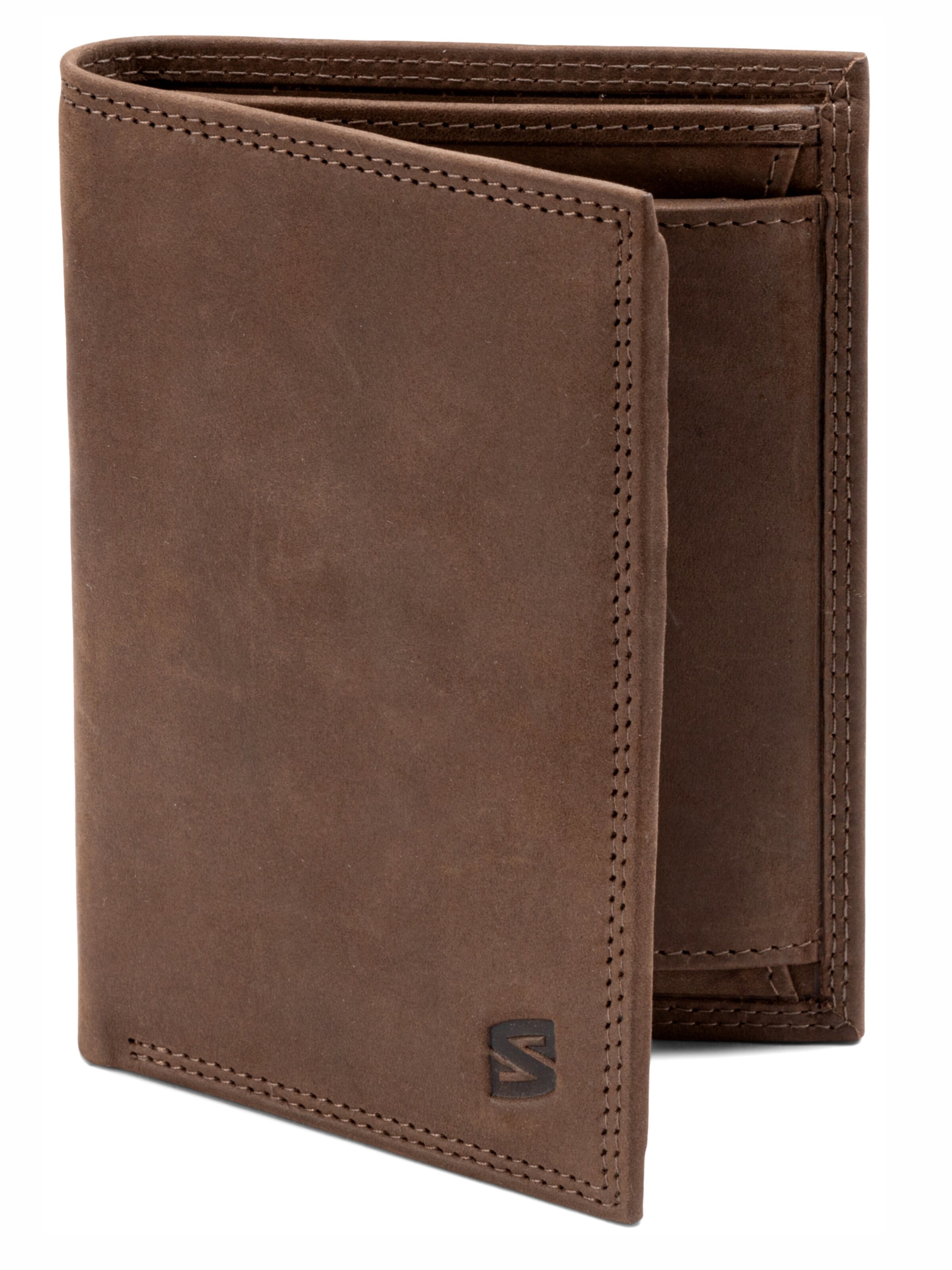 SERASAR Wallet 'Vintage' in Brown: front