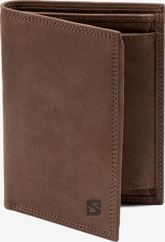 SERASAR Wallet 'Vintage' in Brown: front