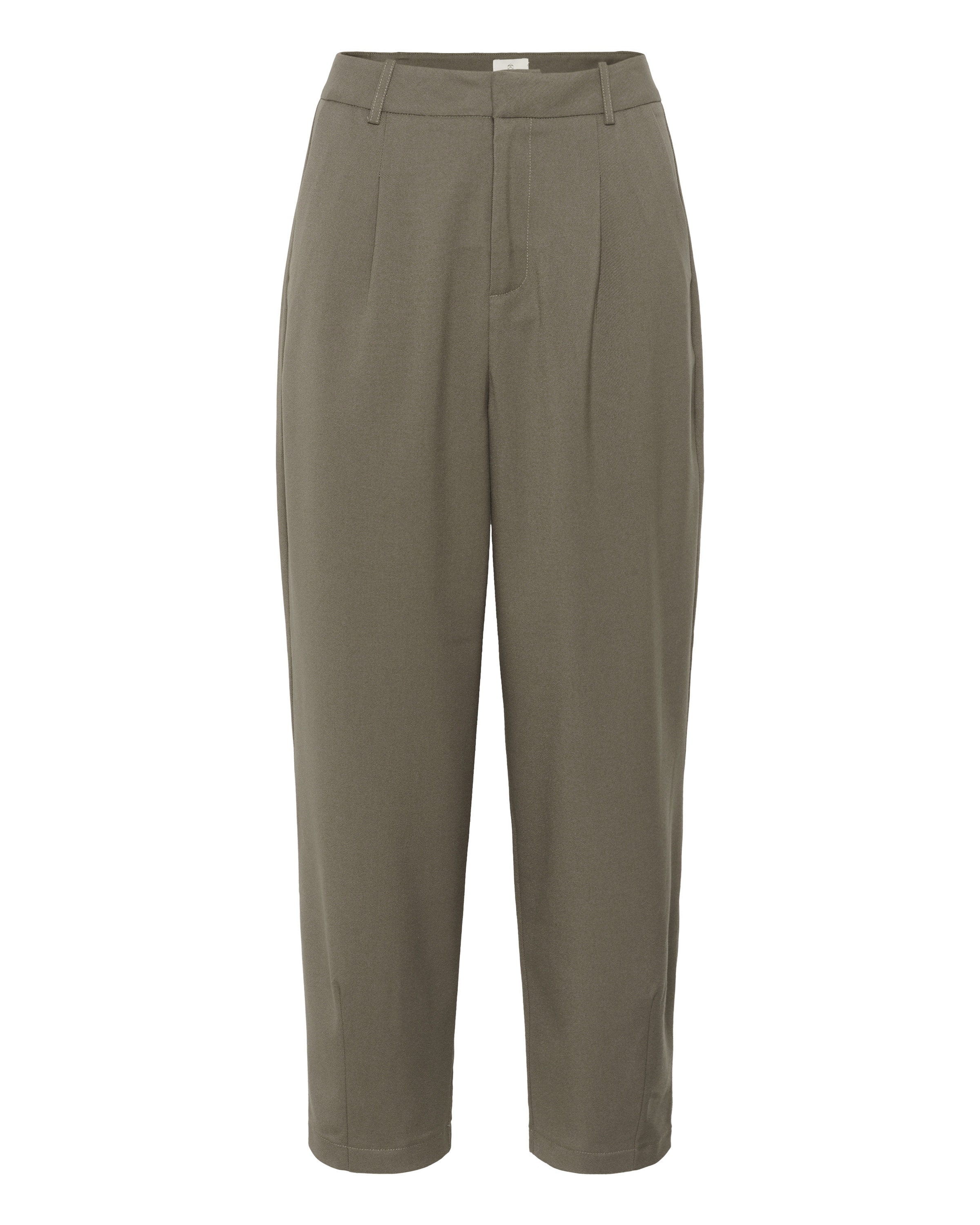 Tapered Pantaloni con pieghe 'KAMerle' di Kaffe in verde: frontale