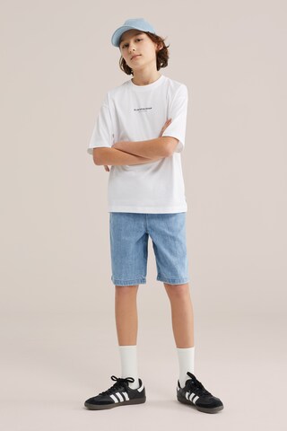 WE Fashion Свободный крой Джинсы в Синий