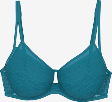 TRIUMPH Bügel-BH ' Red Label Triumph Signature Sheer ' in Blau: Vorderseite