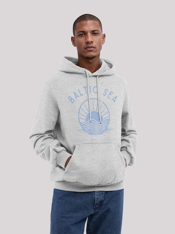Sweat-shirt 'Baltic Sea Knut und Jan' F4NT4STIC en gris : devant