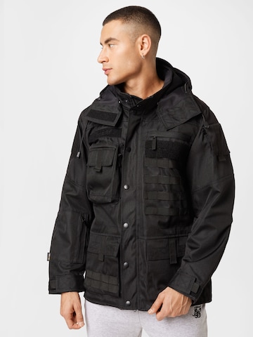 Brandit Between-Season Jacket in Black: front