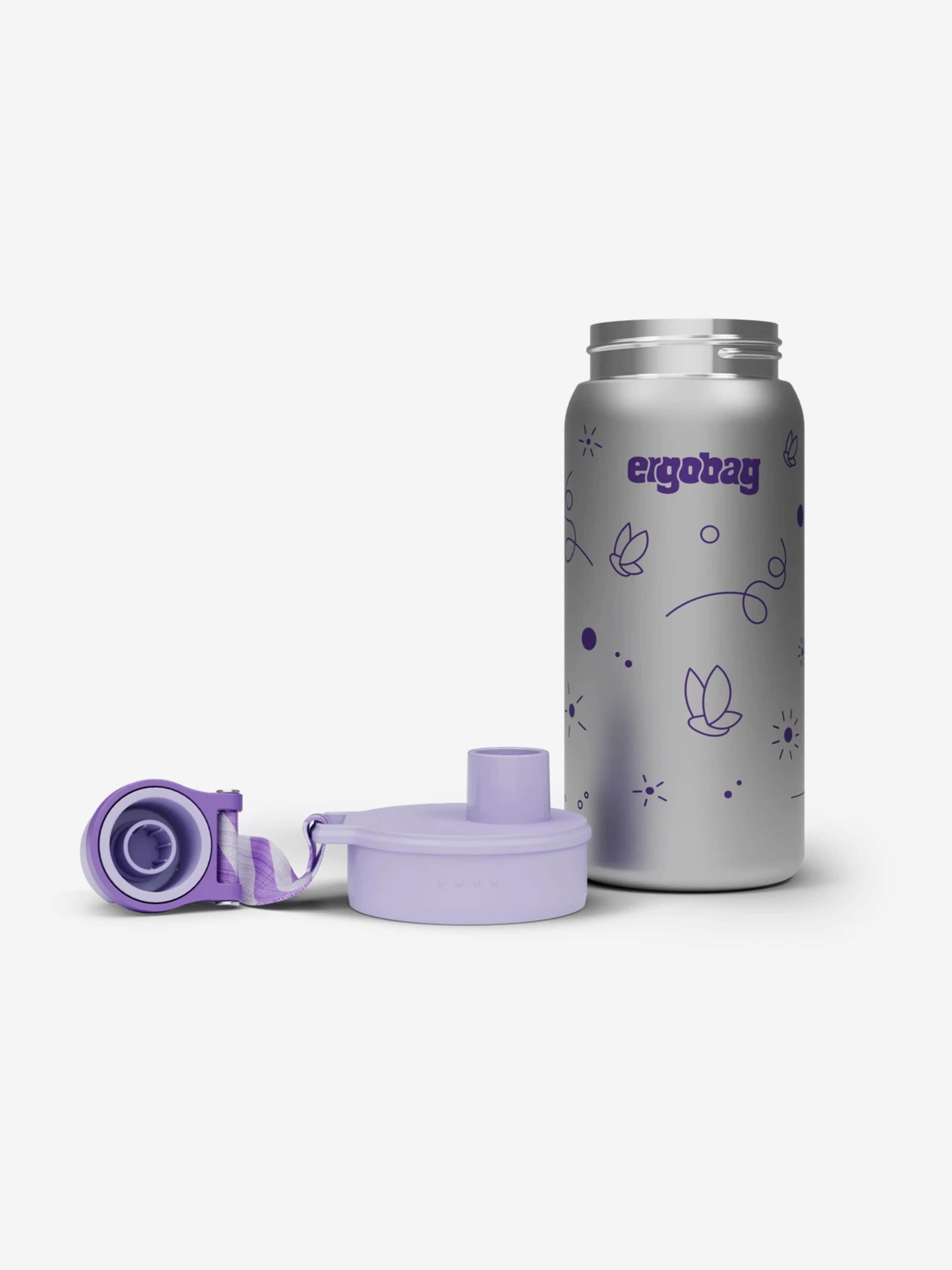 ergobag Trinkflasche 'Trinkflasche Edelstahl Trinkflasche'‌‌‌‌‌‌ in Lila: Vorderseite