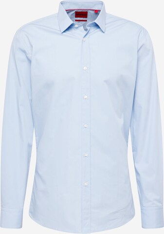 HUGO Slim fit Button Up Shirt 'Elisha' in Blue: front