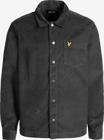 Lyle & Scott Comfort fit Button Up Shirt in Grey: front