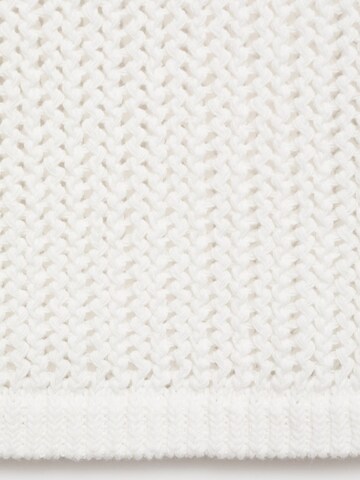 MANGO Knitted Top 'GONZALO' in White