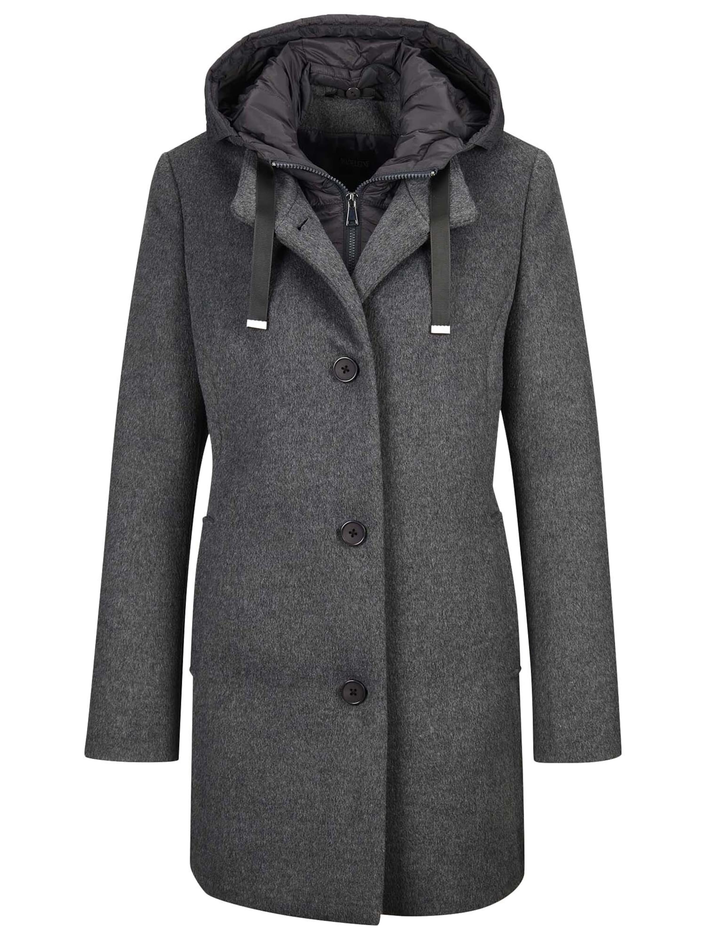 MADELEINE Manteau mi-saison en graphite, Vue avec produit