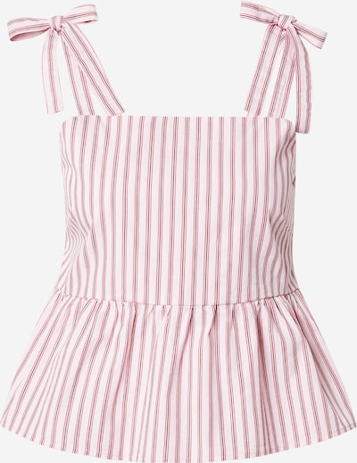 PIECES Top 'PCTaelyn' en rosa pastel / rosa oscuro / negro, Vista del producto