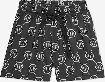 Philipp Plein - Calções de banho em preto: frente