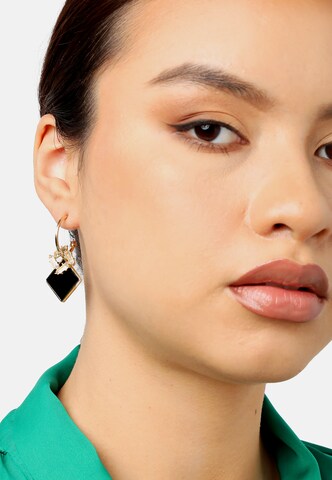 Boucles d'oreilles ' Aggie ' SOHI en noir