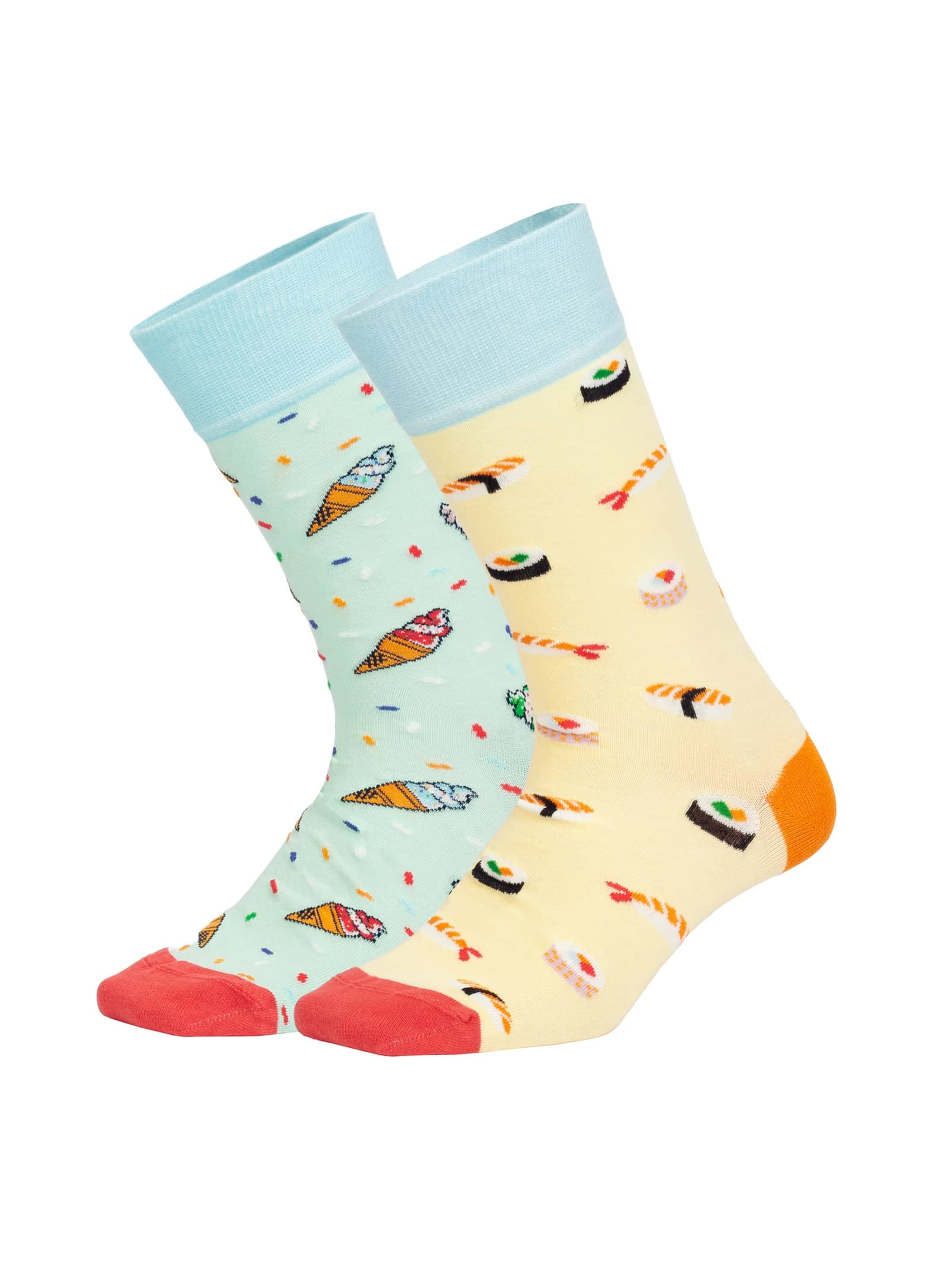 DillySocks Socken 'Lunch Offer' in Mischfarben: Vorderseite