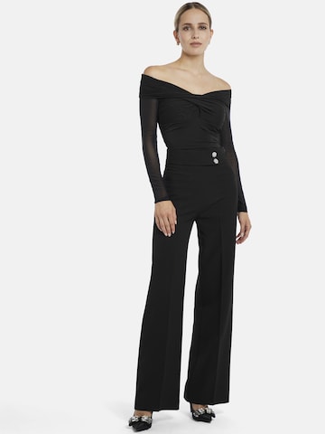 Regular Pantalon à plis 'Coreana' Nicowa en noir