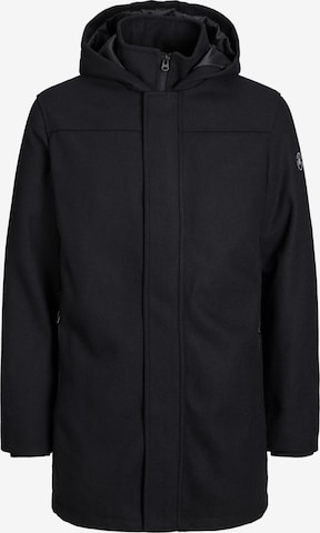 JACK & JONES Between-Seasons Coat in Black: front