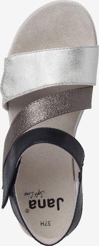JANA Strap Sandals in Silver