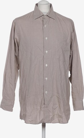 DKNY Button Up Shirt in M in Brown: front