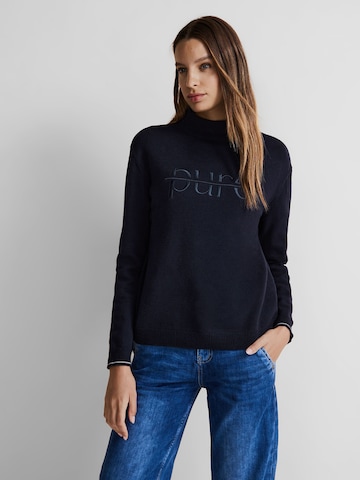 STREET ONE Sweater in Blue: front