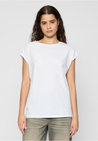 Maglietta ' Ladies Extended Shoulder Tee 2-Pack ' di Urban Classics in bianco