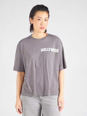 T-shirt 'NMMILLIE HOLLYWOOD' Noisy may en gris