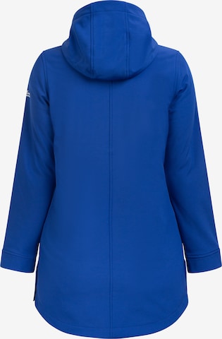 Schmuddelwedda Toiminnallinen pitkä takki 'Alzette' värissä sininen