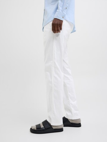 JACK & JONES Regular Chinobyxa 'STKANE' i vit