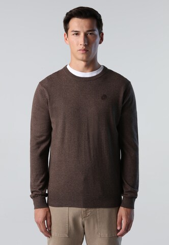 Pull-over North Sails en marron : devant