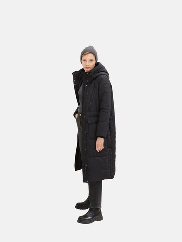 TOM TAILOR DENIM Zimní kabát – černá