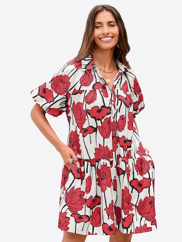 Imily BelaKošulja haljina - crvena boja: prednji dio