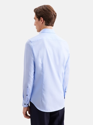 SEIDENSTICKER Slim fit Zakelijk overhemd in Blauw