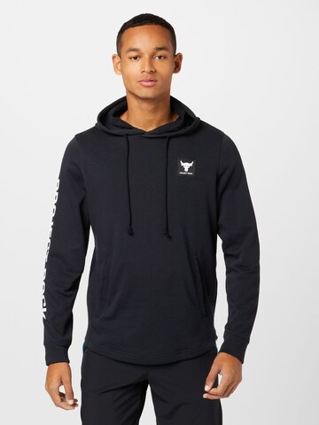 UNDER ARMOUR Sportsweatshirt in Schwarz: Vorderseite
